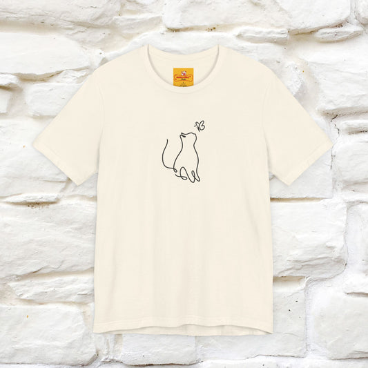 "Let Your Dreams Blossom'' Cat T-Shirt Front and Back Design | Nunu&Miao Studio
