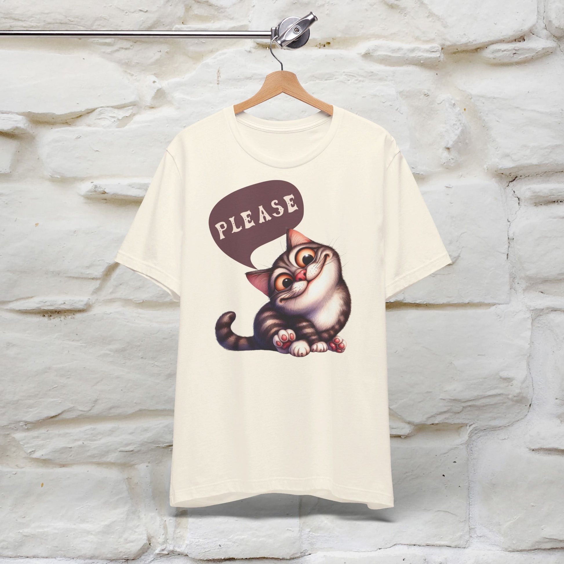 ''Please' Cat T-shirt for Women 100% Cotton* - Nunu&Miao Studio