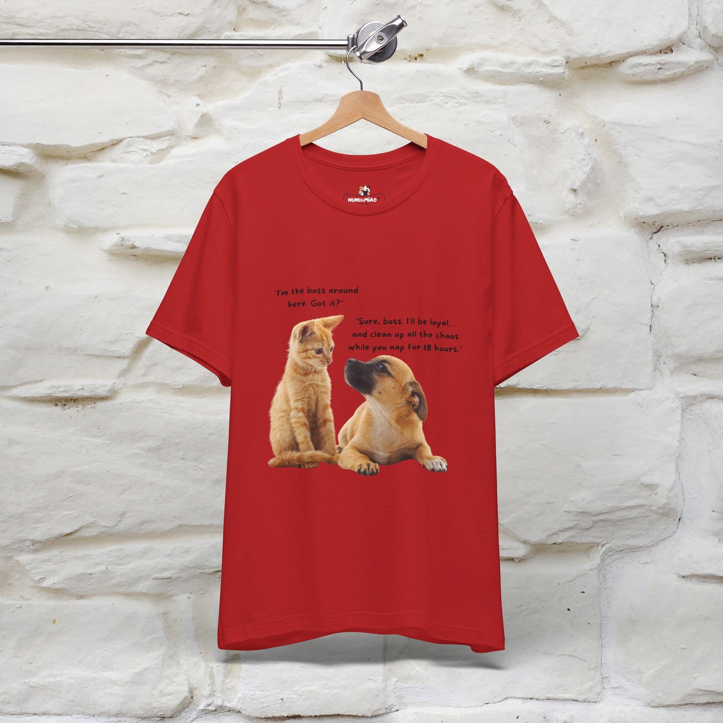 ''I am The Boss Here'' Funny Cat T-shirt for Men and Women  100% Cotton*