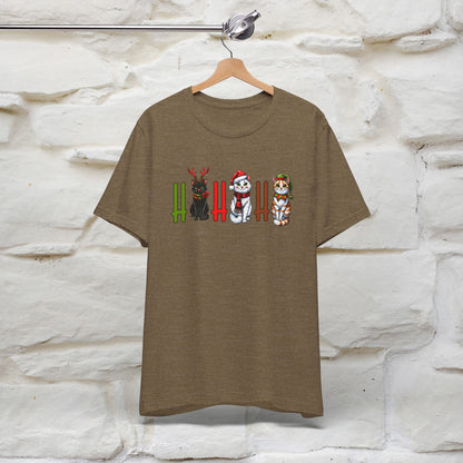 Hi Hi Hi Christmas T-Shirt | Festive Cat Christmas Shirt for Men & Women | 100% Cotton*