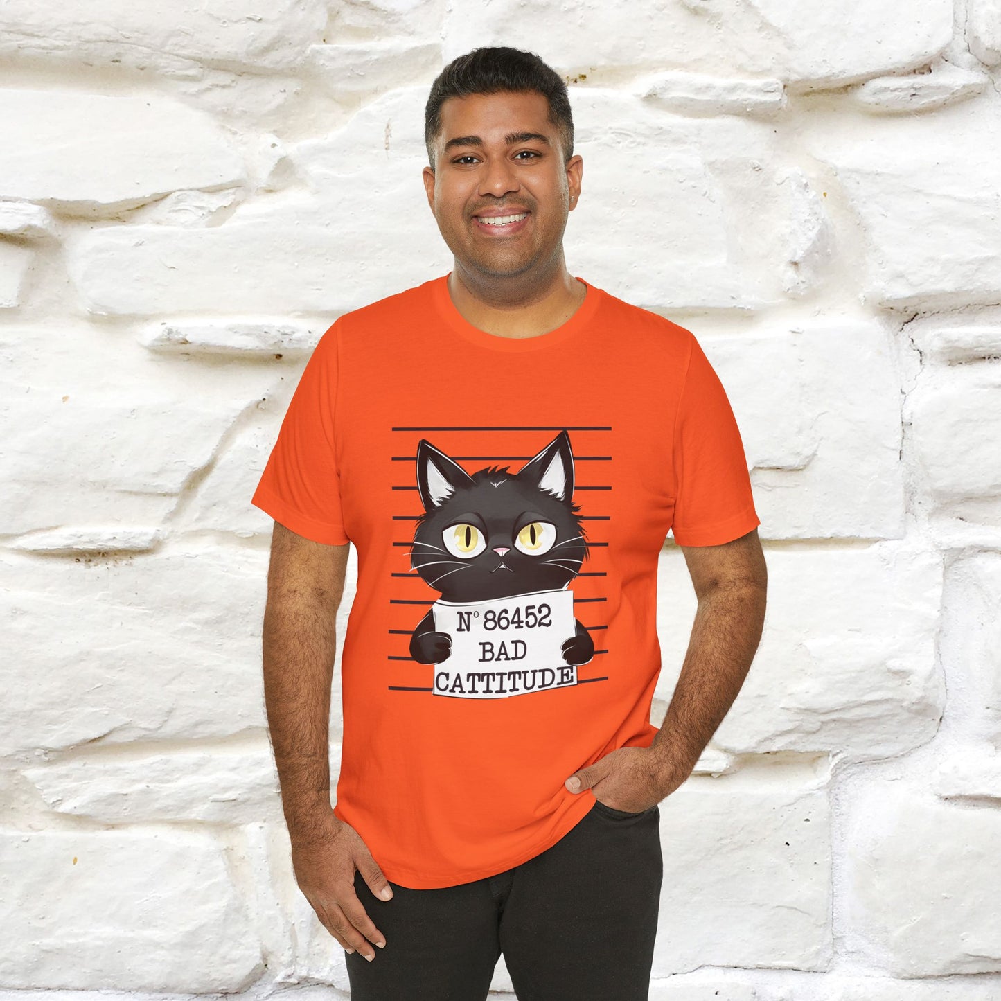 "Bad Cattitude" T-Shirt for Men & Women | 100% Cotton*