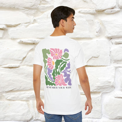 "Remember Your Why'' Cat T-Shirt Front and Back Design | Nunu&Miao Studio
