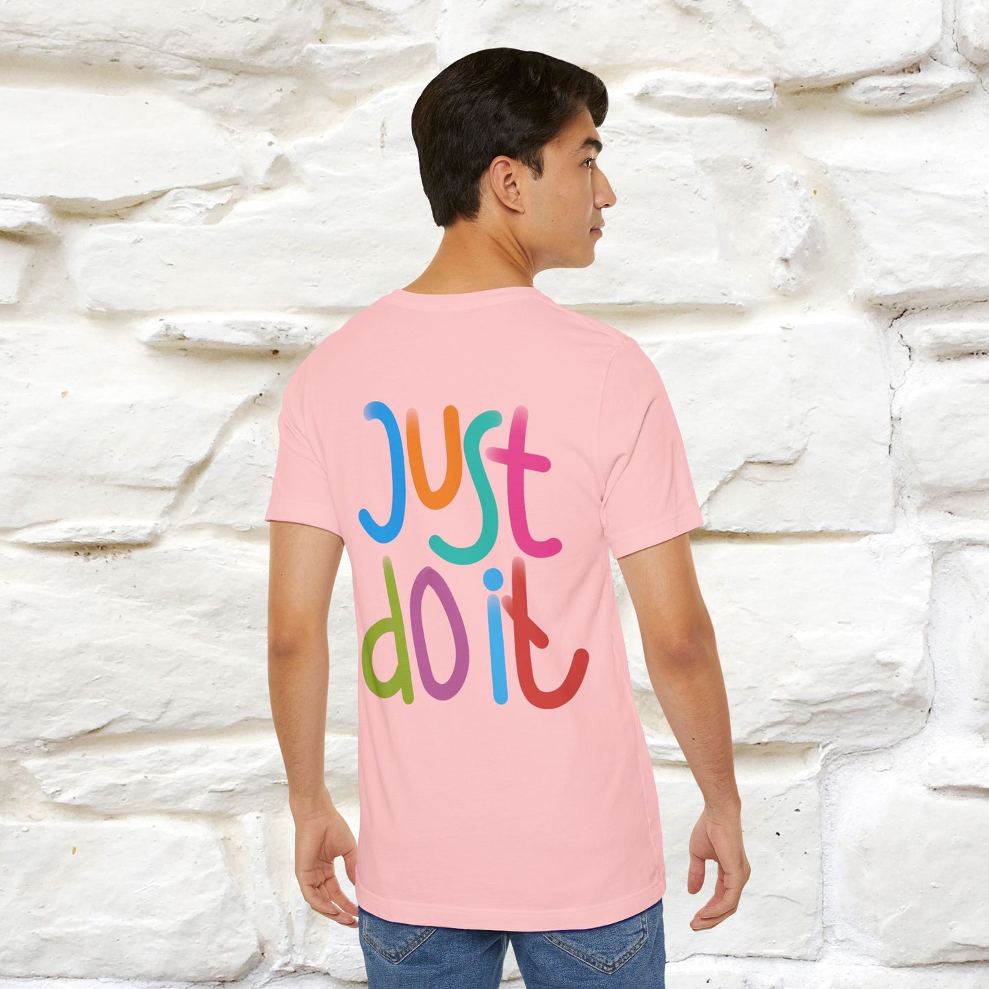 "Yes, Just Do It" Cat T-Shirt| Front & Back Design | Nunu&Miao Studio