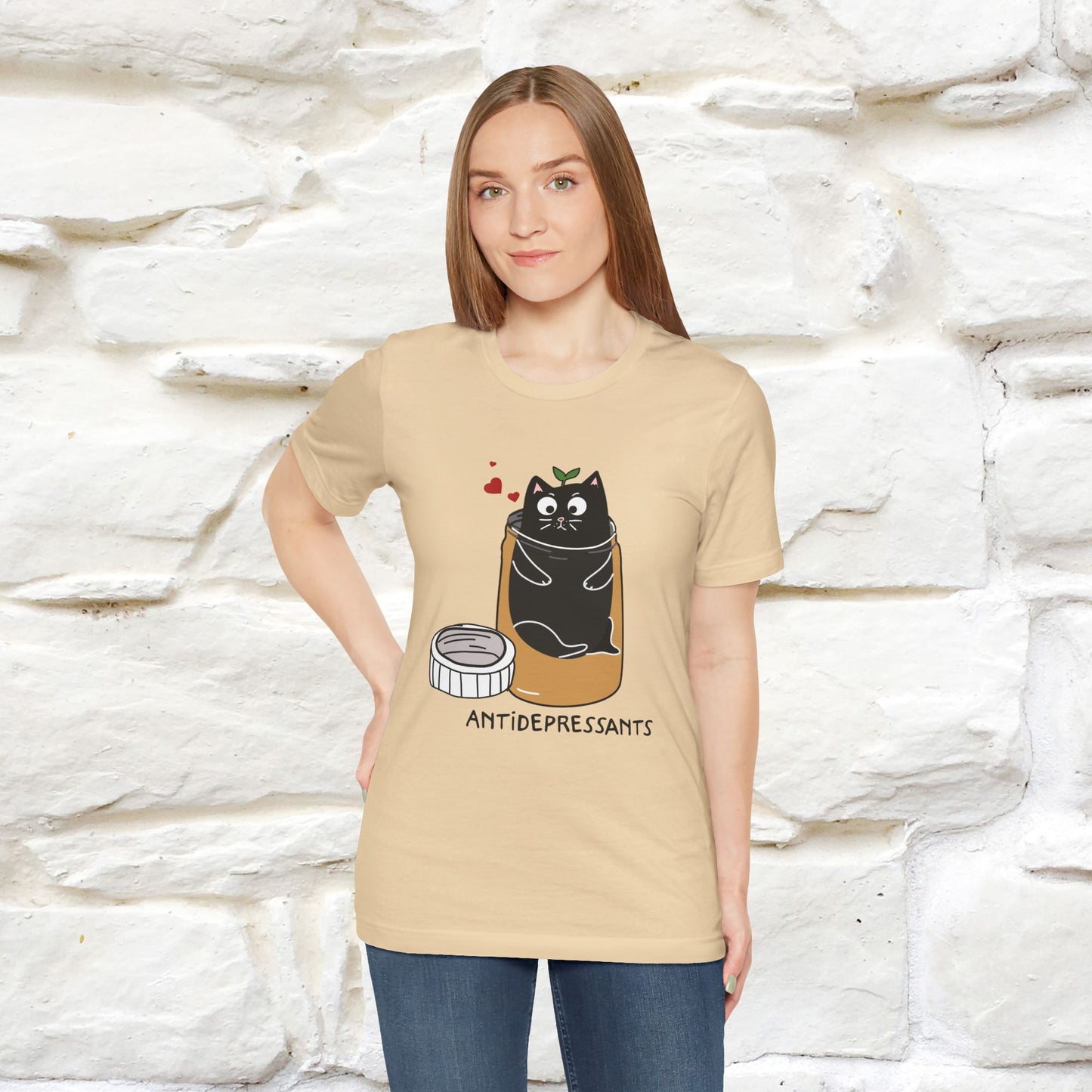 "Antidepressants" Funny Cat T-Shirt for Men & Women | 100% Cotton* 🐾