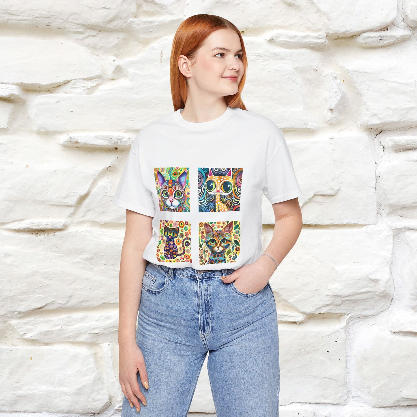 "Mosaic" Cat T-shirt for Men & Women | 100% Cotton* 🐾