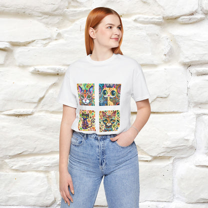 "Mosaic" Cat T-shirt for Men & Women | 100% Cotton* 🐾