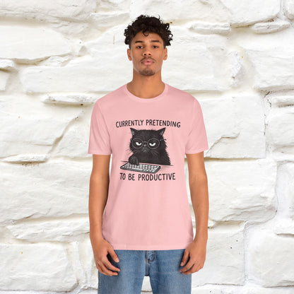 "Currently Pretending To Be Productive" |Cat T-Shirt | Nunu&Miao Studio