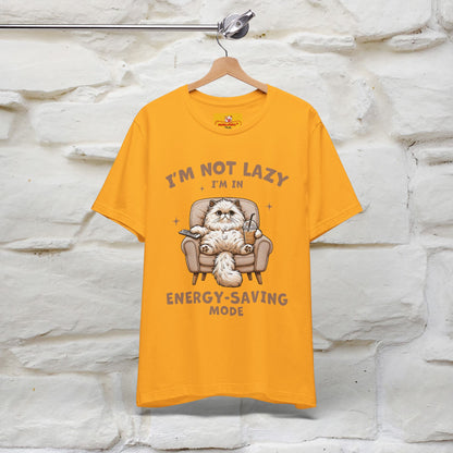 "I'm Not Lazy I'm In Energy-Saving Mode " Cat T-shirt |Nunu&Miao Studio