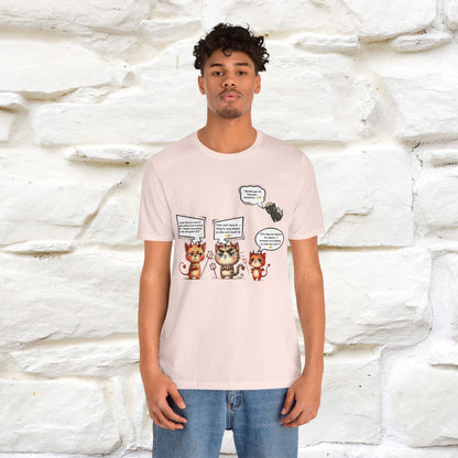 "Humans Are Way Ahead In The Evil Game! 😈😼" Cat  T-shirt |Nunu&Miao Studio