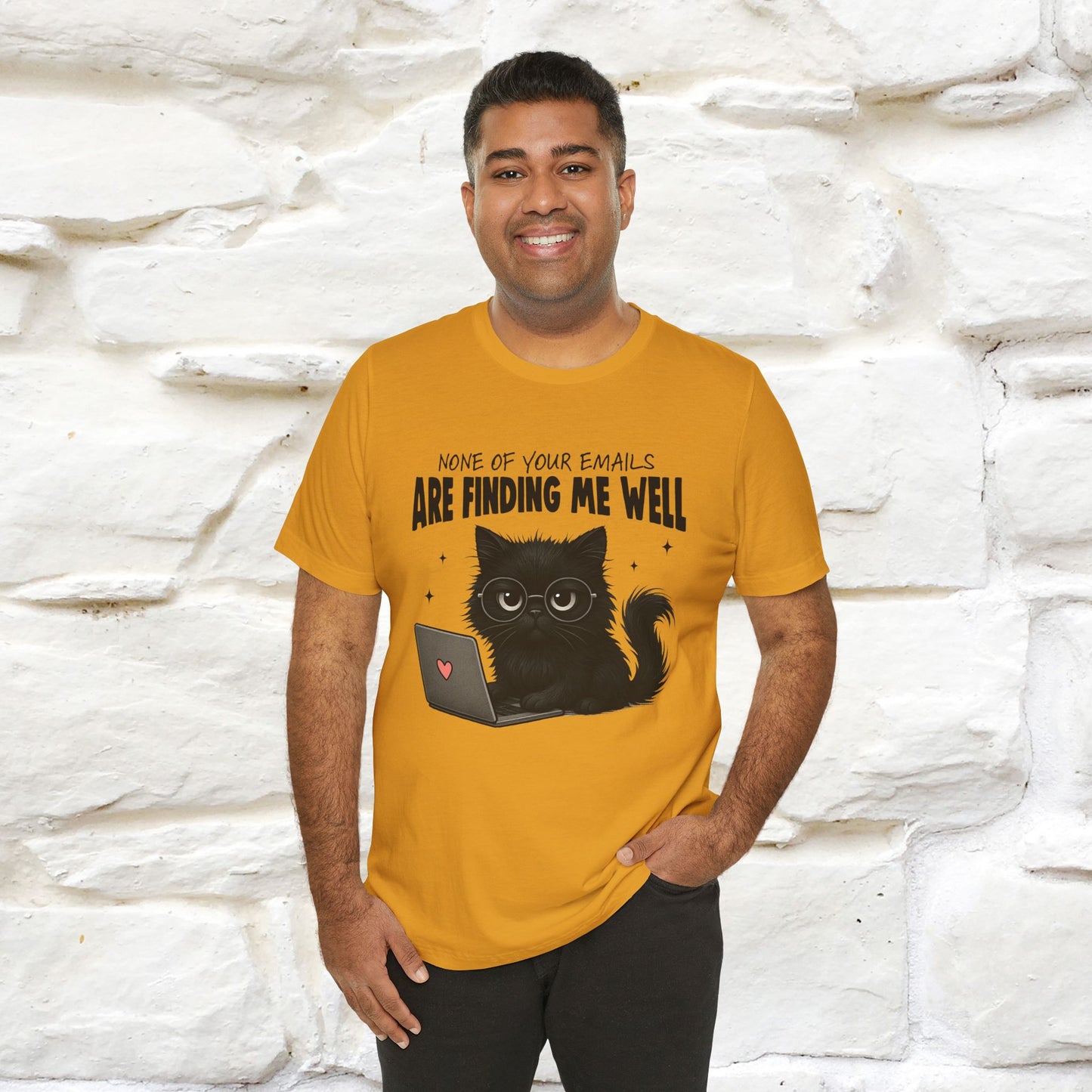 "None of your Emails Are Finding Me Well" Cat T-Shirt | Nunu&Miao Studio