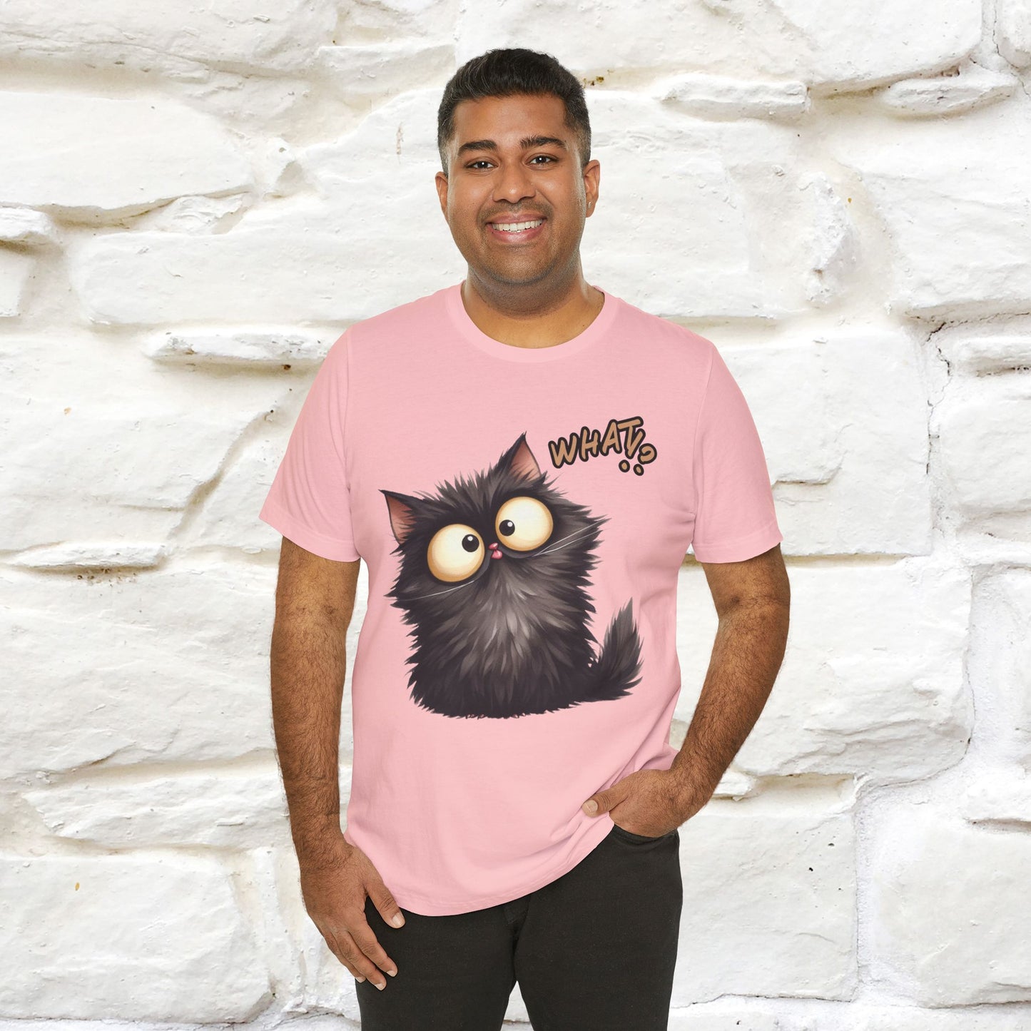 What? Cat T-Shirt for Men & Women | 100% Cotton* Funny & Stylish Tee