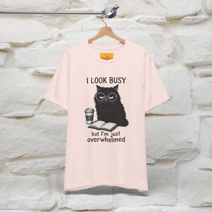 "I Look Busy But I'm Just Overwhelmed" |Cat T-Shirt | Nunu&Miao Studio