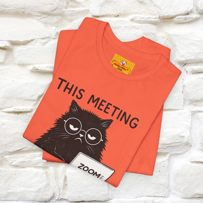 "This Meeting Could've Been a Nap" | Sarcastic Cat T-Shirt | Nunu&Miao Studio