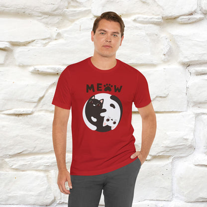 ''Ying Yang Meow''  Cat T-shirt for Men and Women  100% Cotton*