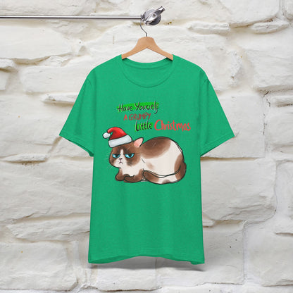 Have Yourself a Grumpy Little Christmas | Festive Cat Christmas Shirt for Men & Women | 100% Cotton*