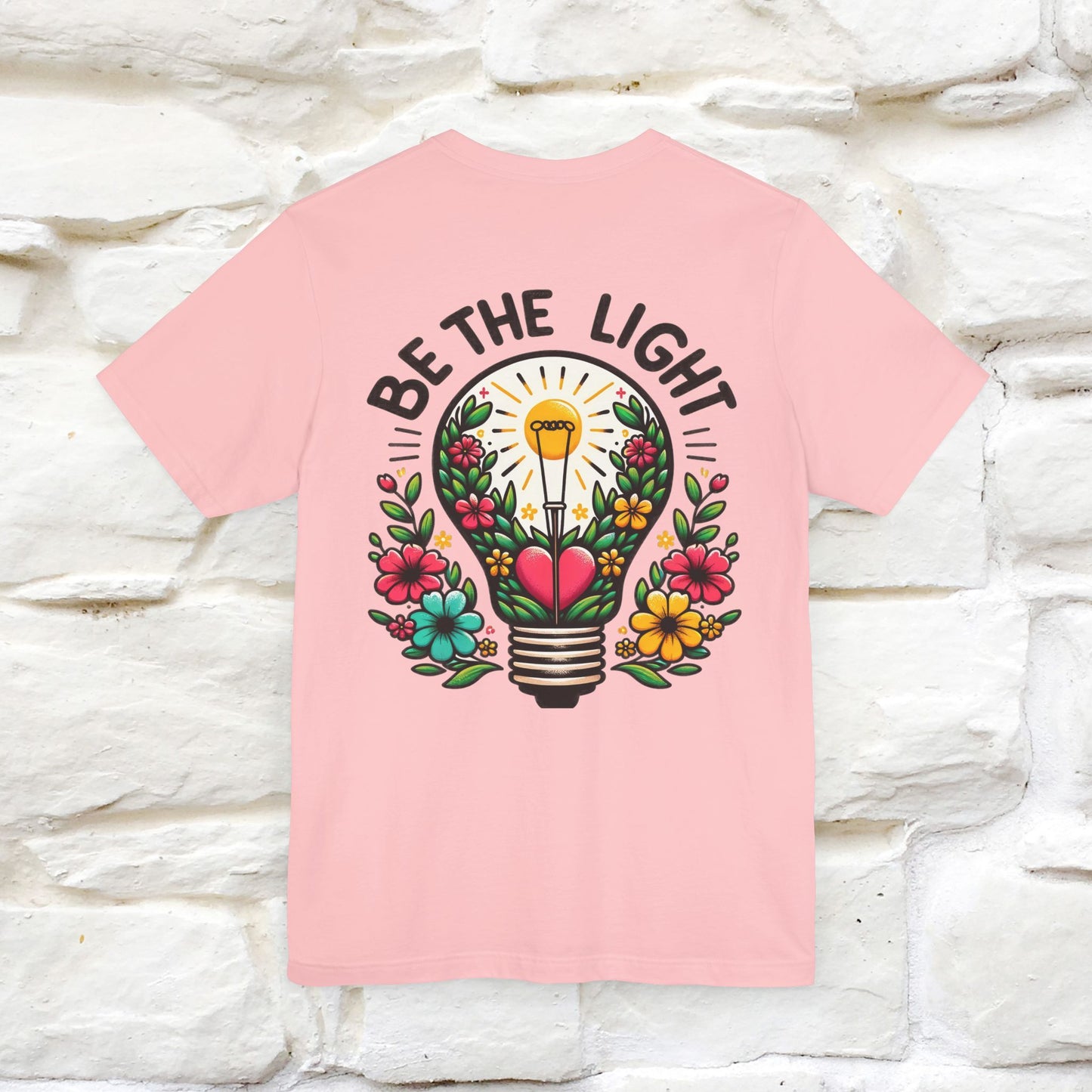 "Be The Light" Cat T-shirt for Men & Women | 100% Cotton* | Cat Lover Tee | Front & Back Design