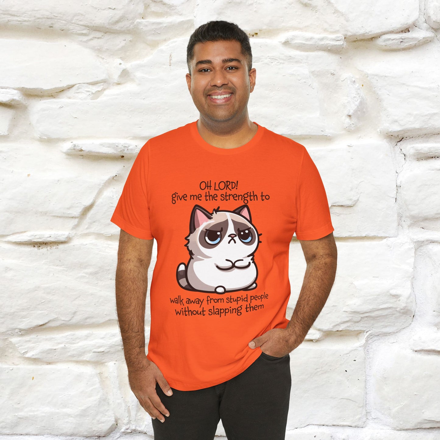 ''Oh Lord! Give Me Strength to ...'' Cat T-Shirt |  | Nunu&Miao Studio