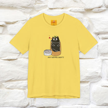 "Antidepressants" Cat T-Shirt | Front & Back Design | Nunu&Miao Studio