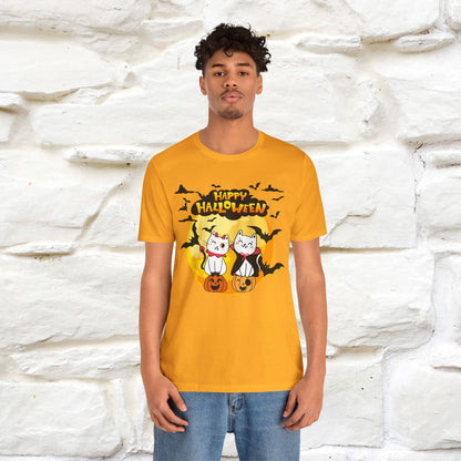 "Happy Halloween Cat Couple " Cat  T-shirt |Nunu&Miao Studio