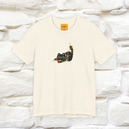 ''Be The Light" Cat T-Shirt| Front & Back Design | Nunu&Miao Studio