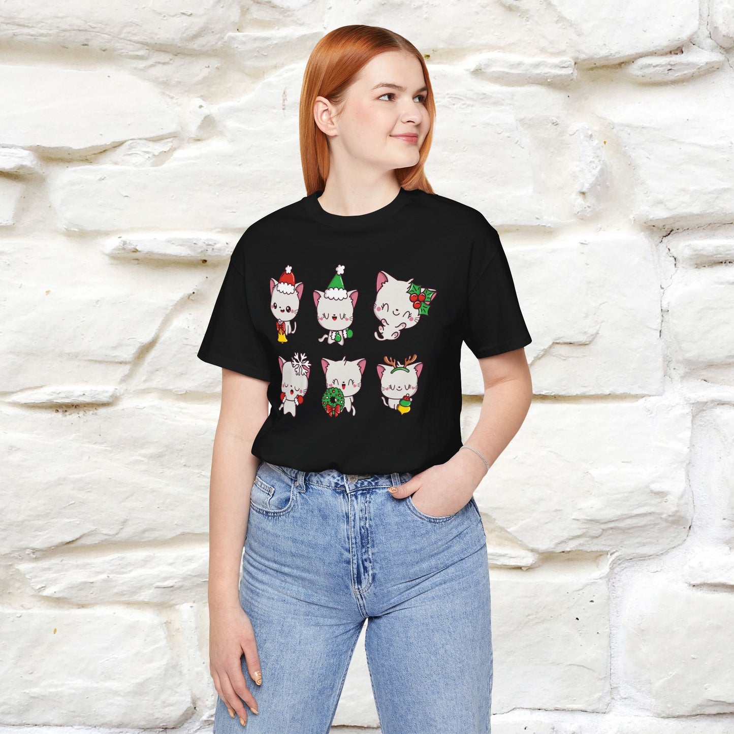 Christmas Cats T-Shirt | Festive Cat T-Shirt for Men & Women | 100% Cotton*