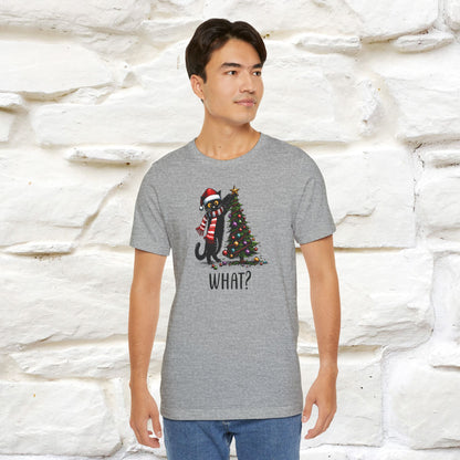 What? Cattitude Cat Christmas Shirt for Men & Women | 100% Cotton*