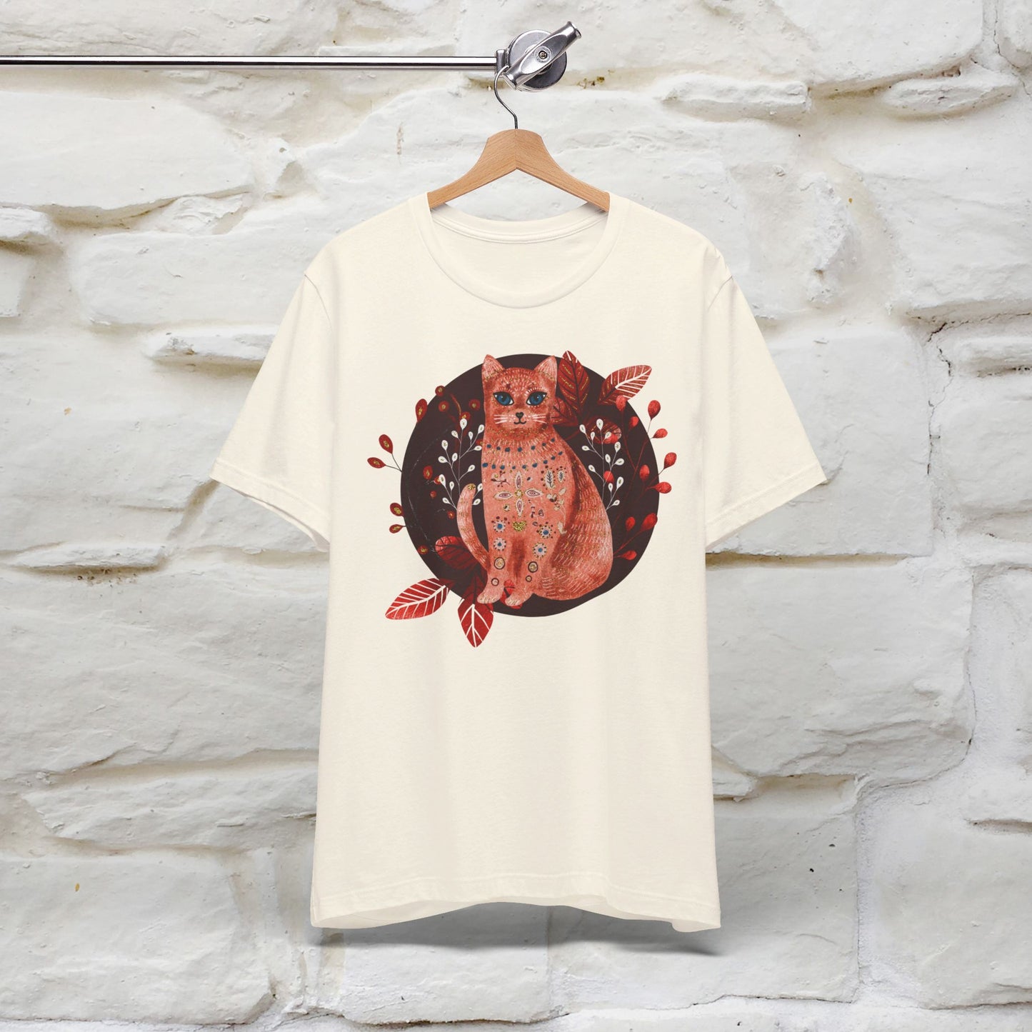 ''Cosmic Sphere'  Cat T-shirt for Man 100% Cotton. - Nunu&Miao Studio