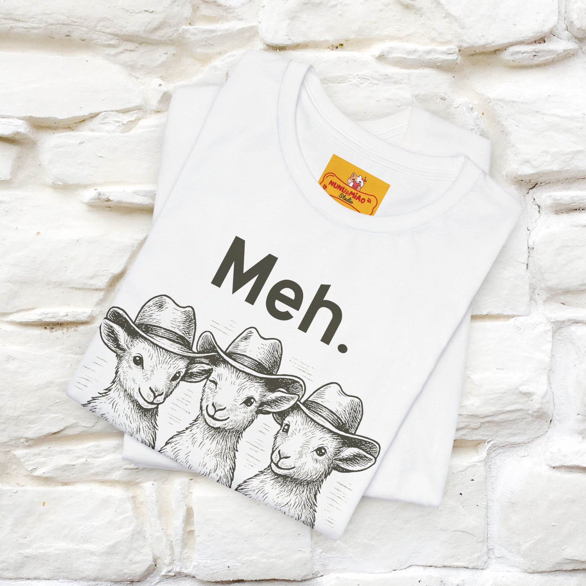 "Meh" Cute T-shirt |Nunu&Miao Studio - Nunu&Miao Studio