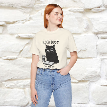 "I Look Busy But I'm Just Overwhelmed" |Cat T-Shirt | Nunu&Miao Studio