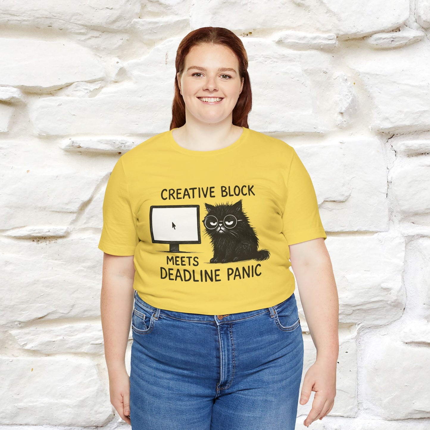 "Creative Block Meets Deadline..." |Cat T-Shirt | Nunu&Miao Studio