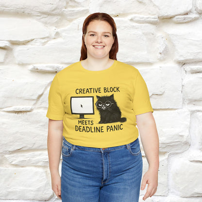 "Creative Block Meets Deadline..." |Cat T-Shirt | Nunu&Miao Studio