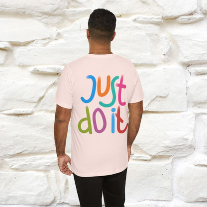 "Yes, Just Do It" Cat T-Shirt| Front & Back Design | Nunu&Miao Studio