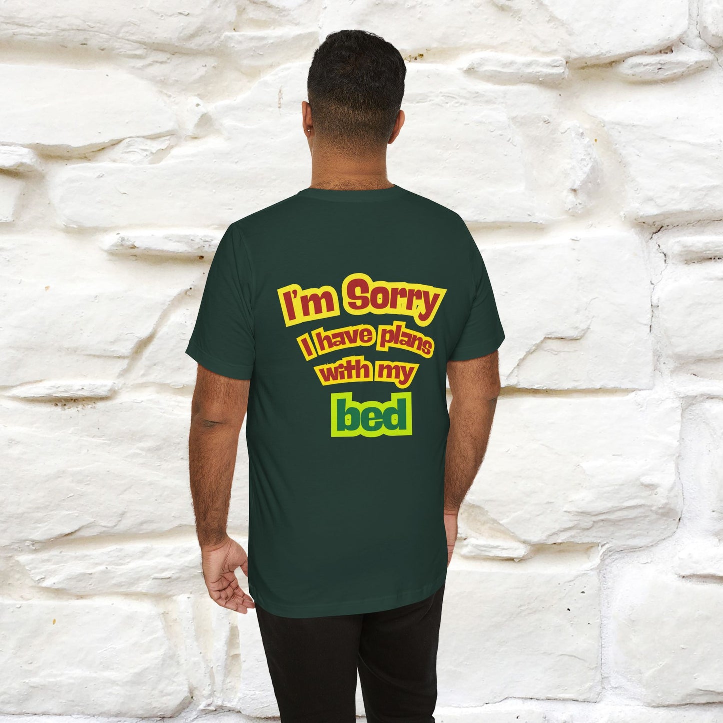 "I Am Sorry I Have Plans With My Bed" |  Cat T-Shirt | Front & Back Design | Nunu&Miao Studio