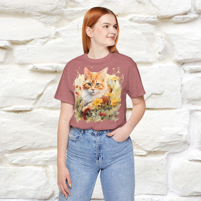 ''Elegance'' Cat T-shirt for Women 100% Cotton. - Nunu&Miao Studio