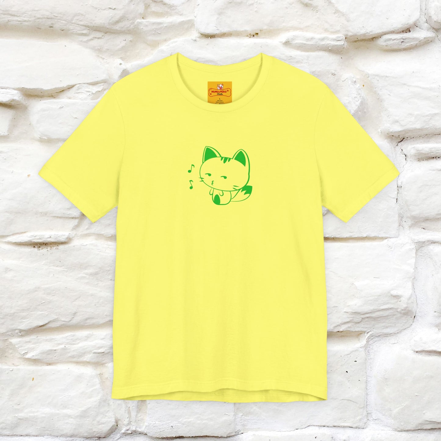 "Happiness Comes From Peace, Peace Comes From Indifference" Cat T-Shirt| Front & Back Design | Nunu&Miao Studio