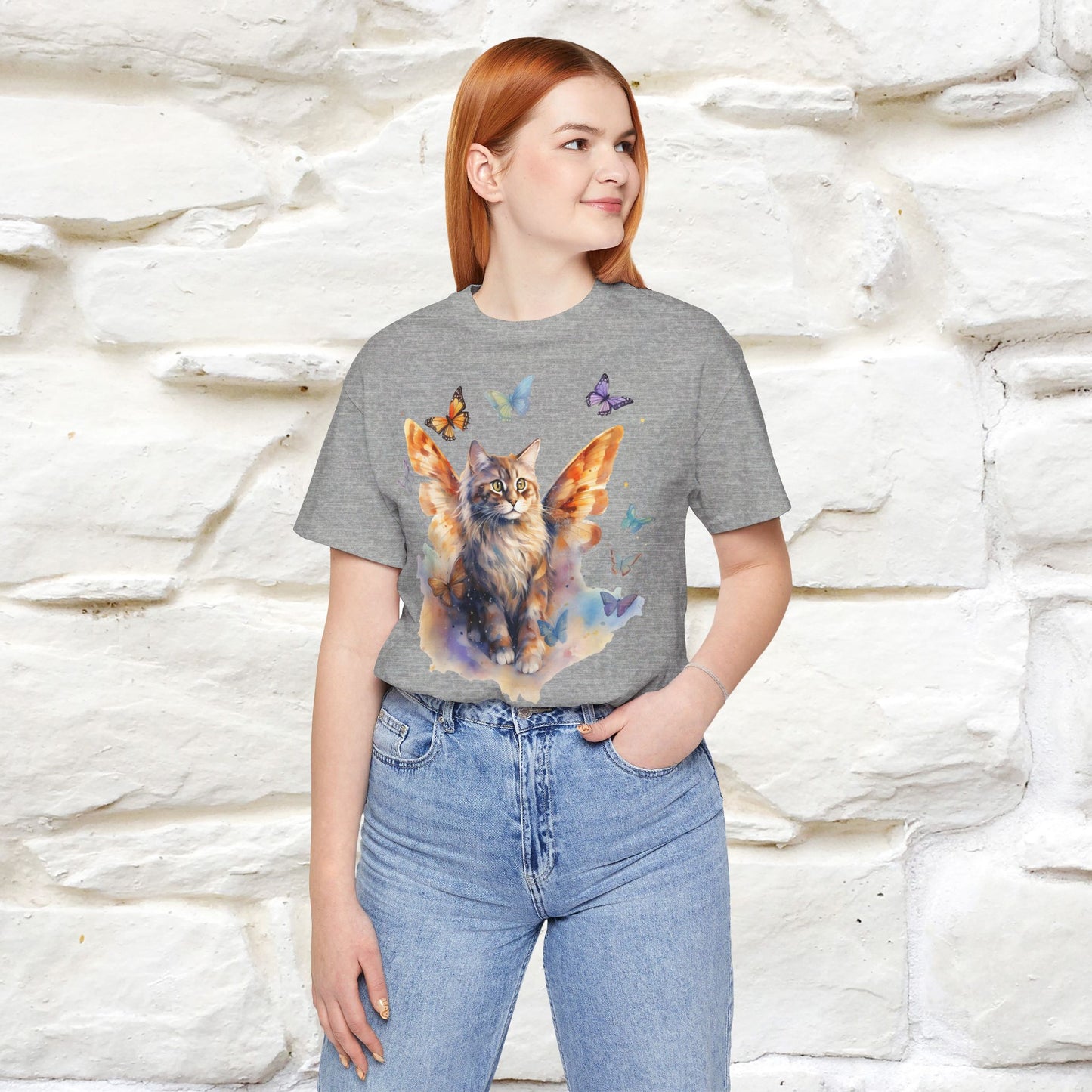 "Meow-velous Butterflies"  T-shirt for Women 100% Cotton* - Nunu&Miao Studio