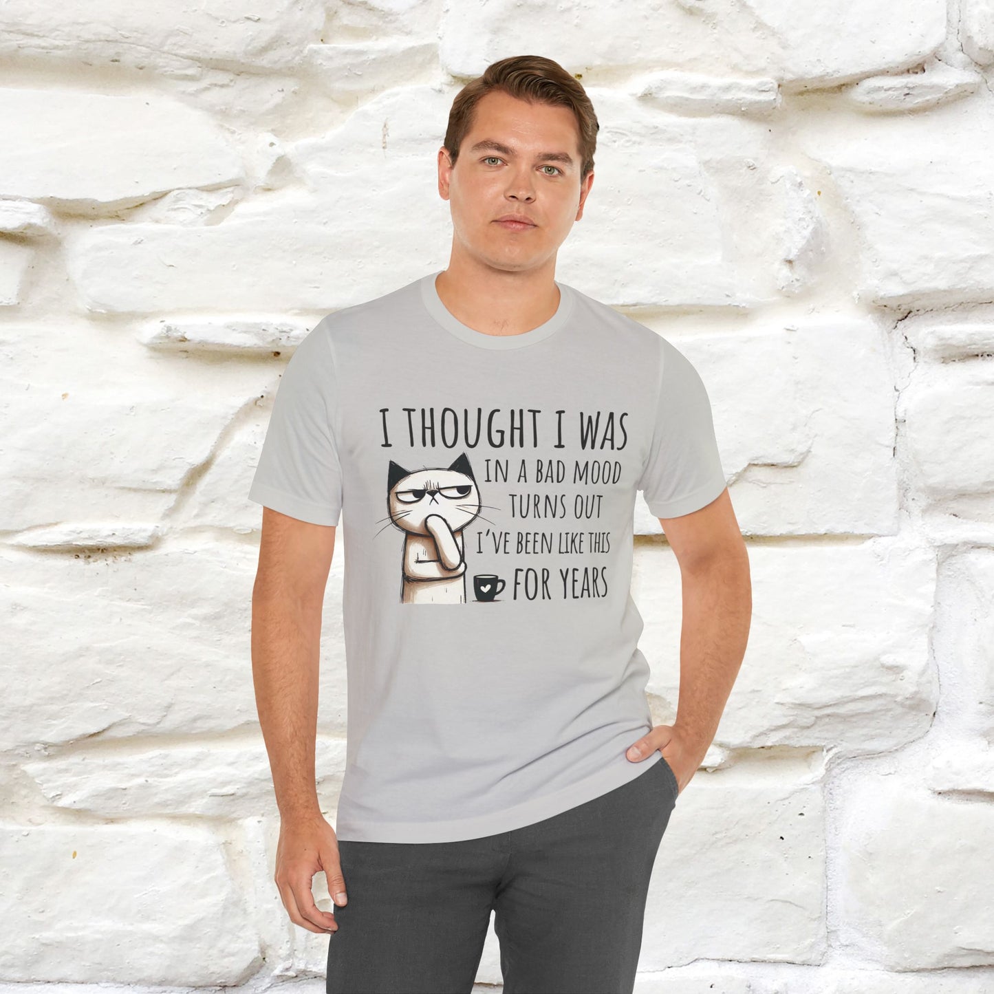 "I Thought I was In A Bad Mood.. " Cat  T-shirt |Nunu&Miao Studio