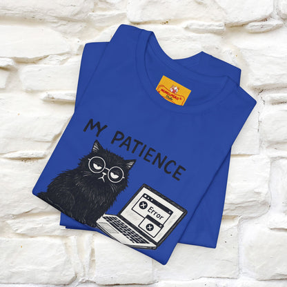 "My Patience Has Left The Chat" |Cat T-Shirt | Nunu&Miao Studio