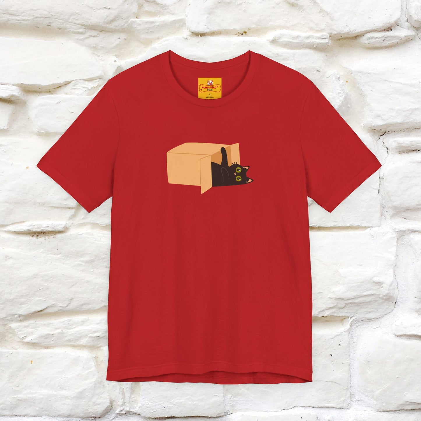 "Think Like There Is No Box" Cat T-Shirt| Front & Back Design | Nunu&Miao Studio