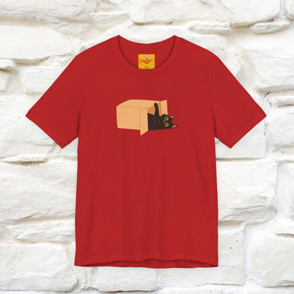 "Think Like There Is No Box" Cat T-Shirt| Front & Back Design | Nunu&Miao Studio