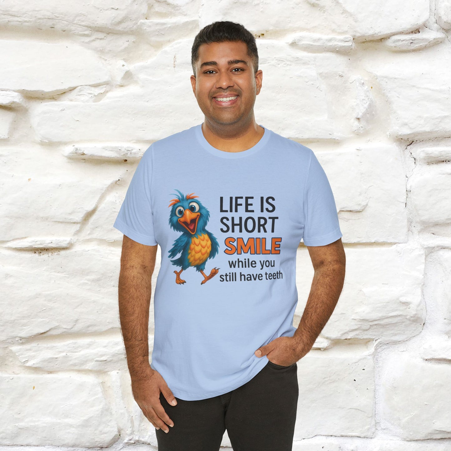 "Life Is Short Smile While ..." |Funny T-Shirt | Nunu&Miao Studio
