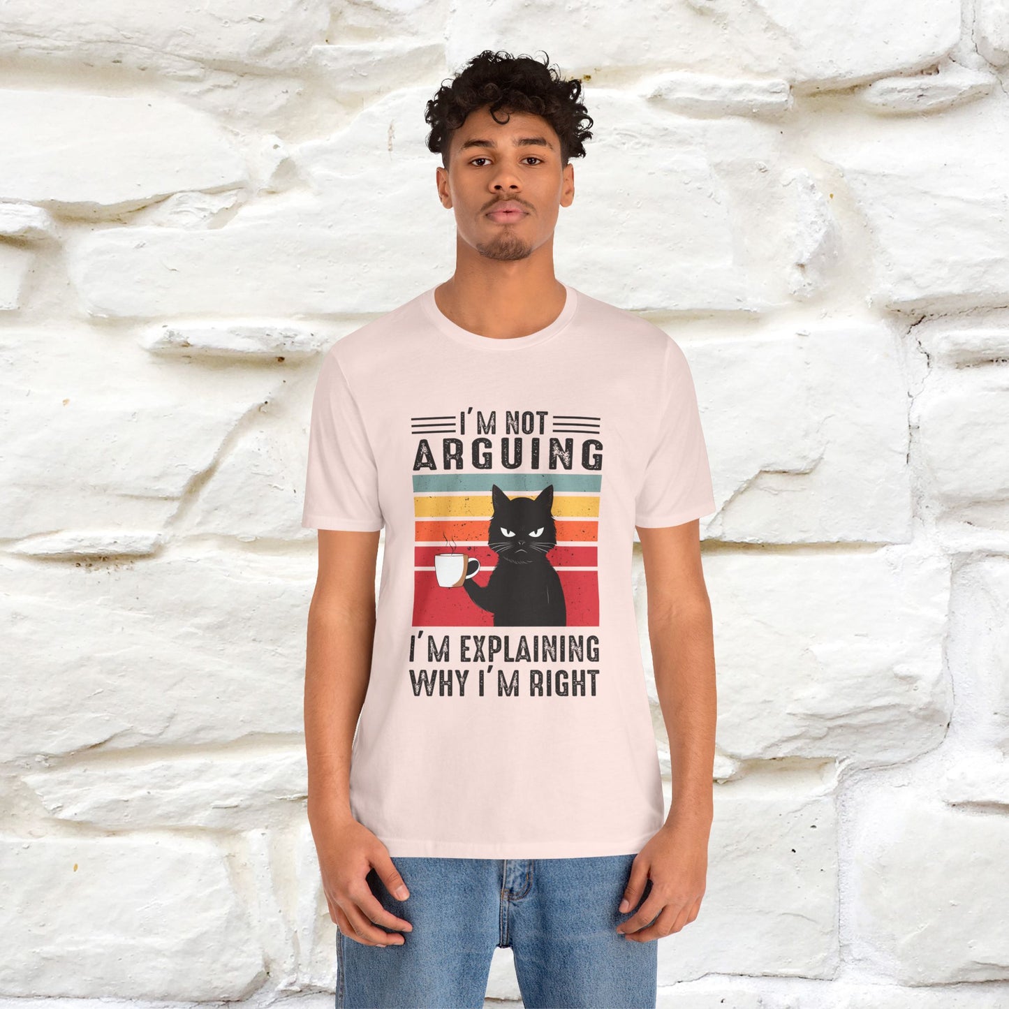 Non sto discutendo, sto spiegando perché ho ragione T-shirt con gatto per uomo e donna | 100% cotone* Maglietta divertente