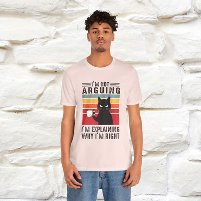 Non sto discutendo, sto spiegando perché ho ragione T-shirt con gatto per uomo e donna | 100% cotone* Maglietta divertente
