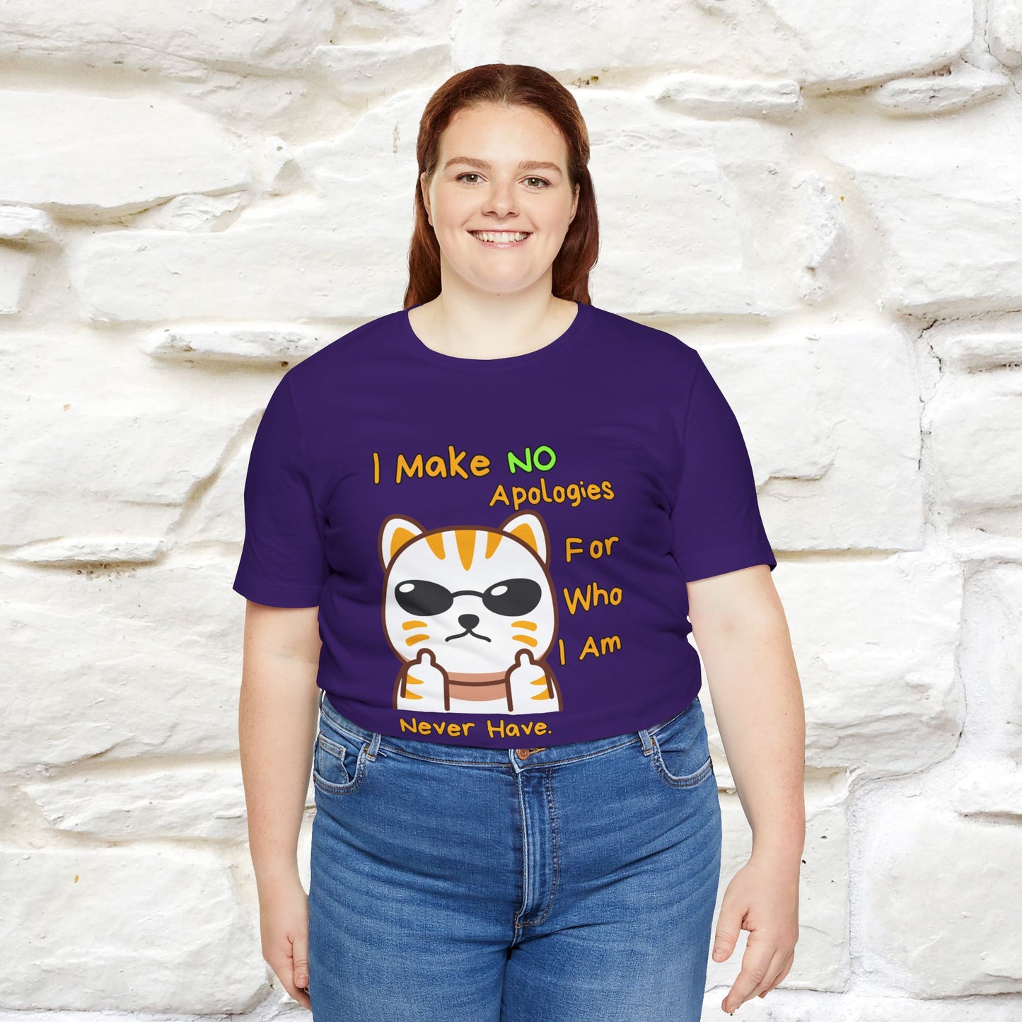 "I Make No Apologies... " |Cat T-Shirt | Nunu&Miao Studio