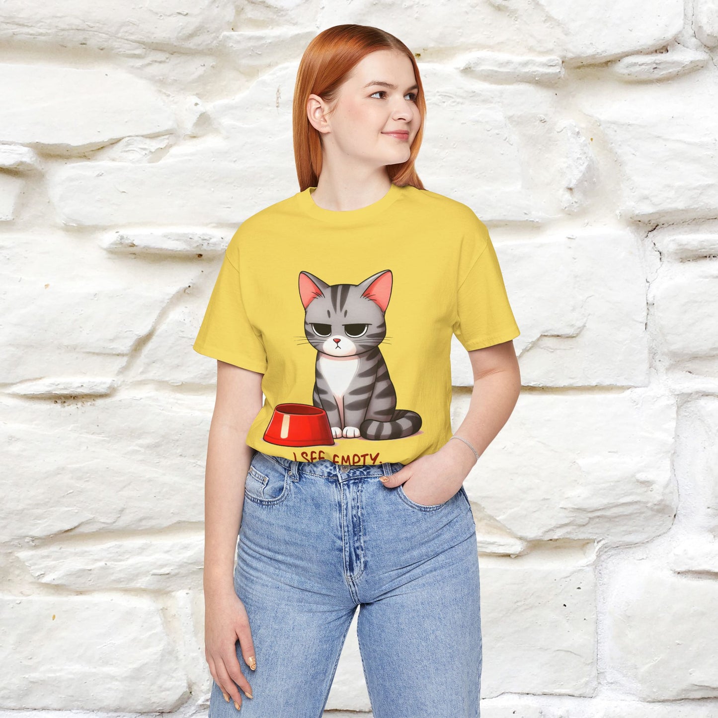 "I See Empty. What Do You See"  | Cat T-Shirt | Nunu&Miao Studio