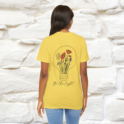 "Be The Light" Cat T-Shirt | Front & Back Design | Nunu&Miao Studio