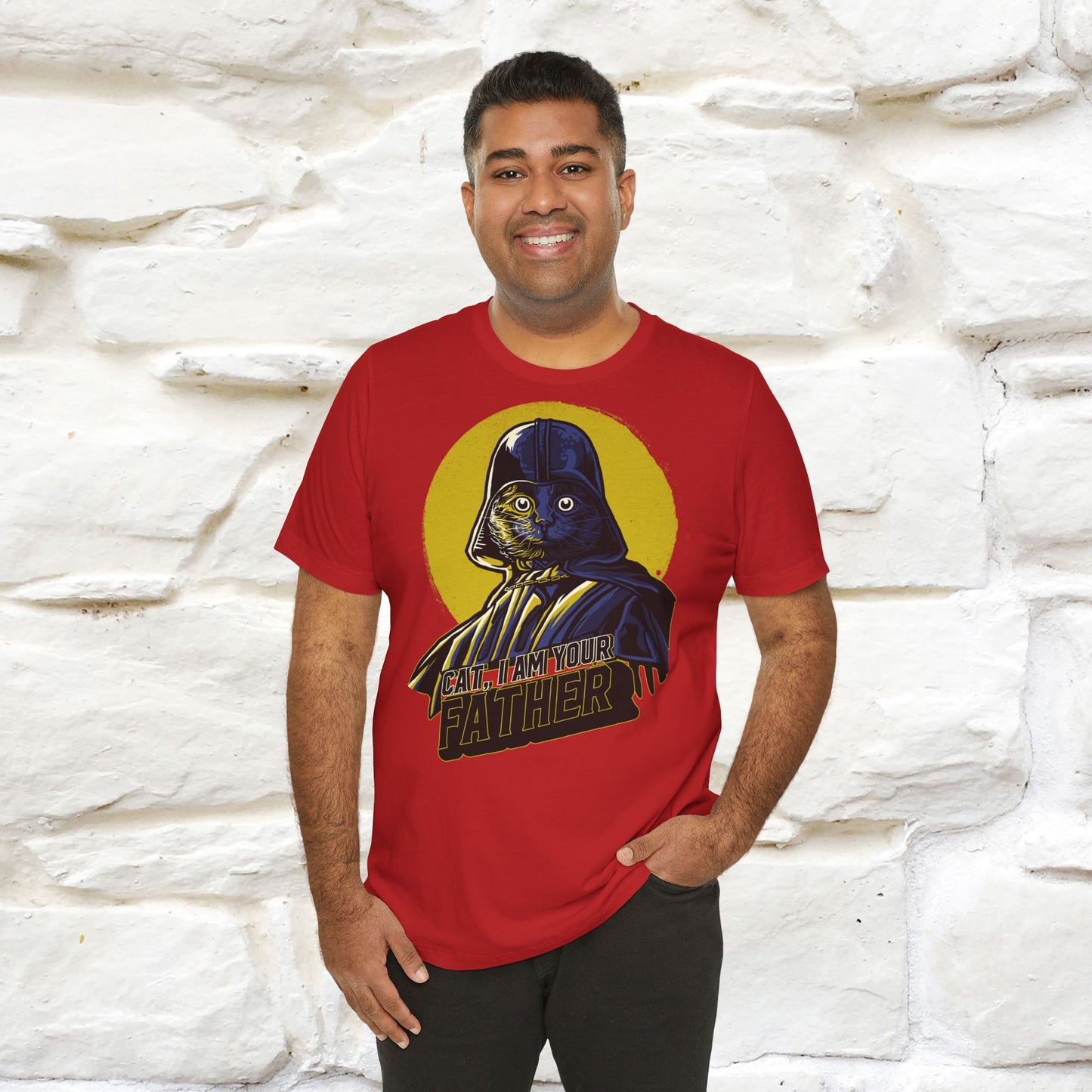 Cat I Am Your Father T-Shirt | Fun Cat & Movie Parody Tee for Men & Women | 100% Cotton