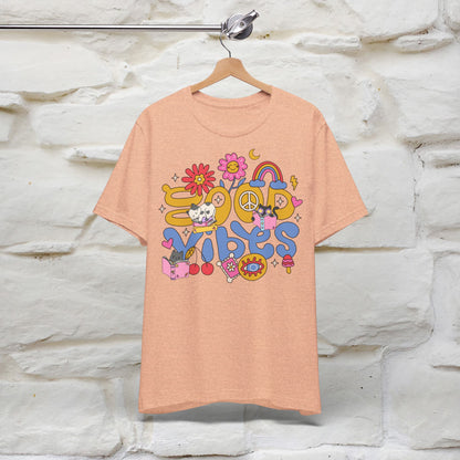 ''Good Vibes'  Cat T-shirt for Women 100% Cotton*