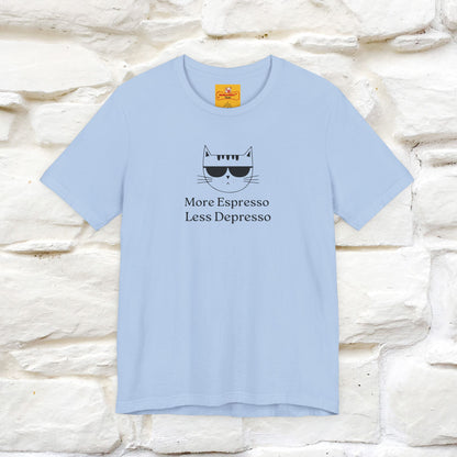 "More Espresso Less Depresso" |Cat T-Shirt | Nunu&Miao Studio