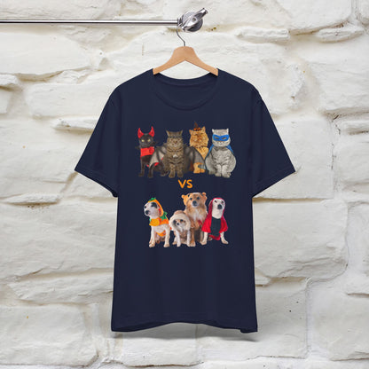 ''Cat Vs Dogs''  Cat and Dog T-shirt for Men and Women 100% Cotton*